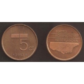 NETHERLANDS 5 Cents 1983