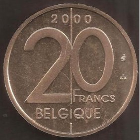 BELGIUM 20 Francs 2000...