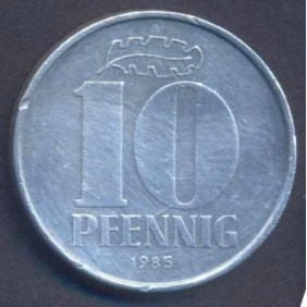 DDR 10 Pfennig 1985