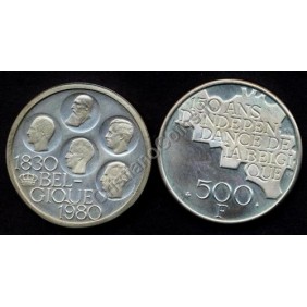 BELGIUM 500 Francs 1980...