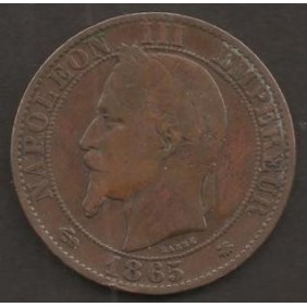 FRANCE 5 Centimes 1865 A