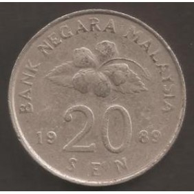 MALAYSIA 20 Sen 1989