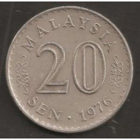 MALAYSIA 20 Sen 1976