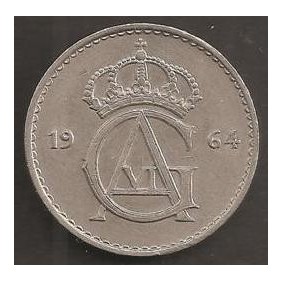 SWEDEN 25 Ore 1964