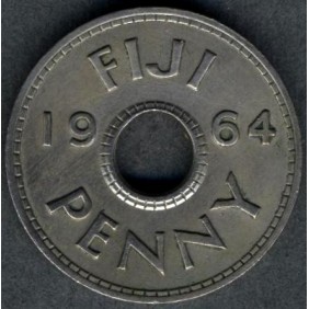 FIJI 1 Penny 1964