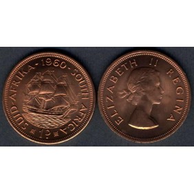 SOUTH AFRICA 1 Penny 1960...