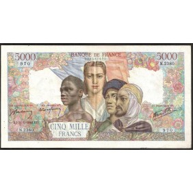 FRANCE 5000 Francs 31.5.1946