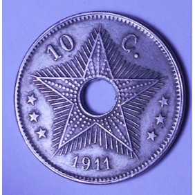 BELGIAN CONGO 10 Centimes 1911