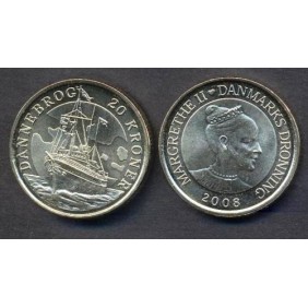 DENMARK 20 Kroner 2008...