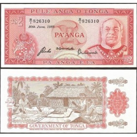 TONGA 2 Pa'anga 30.06.1989