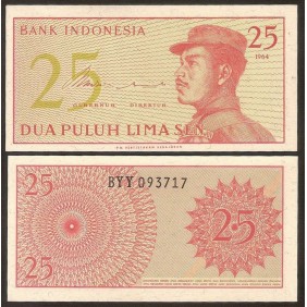 INDONESIA 25 Sen 1964