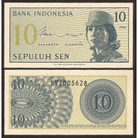 INDONESIA 10 Sen 1964