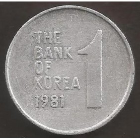 SOUTH KOREA 1 Won 1981