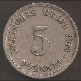 GERMANY EMPIRE 5 Pfennig...