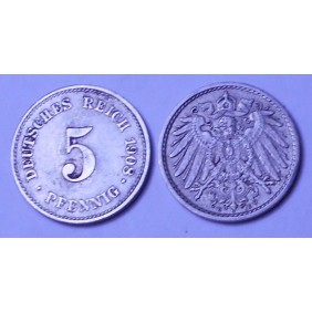 GERMANY EMPIRE 5 Pfennig...