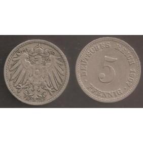 GERMANY EMPIRE 5 Pfennig...