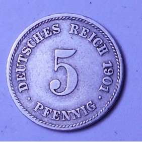 GERMANY EMPIRE 5 Pfennig...