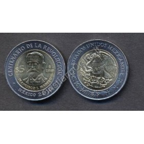 MEXICO 5 Pesos 2010...