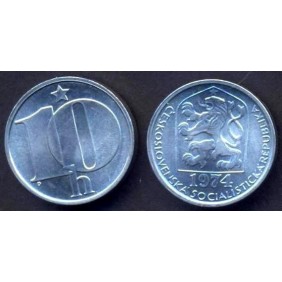 CZECHOSLOVAKIA 10 Haleru 1974