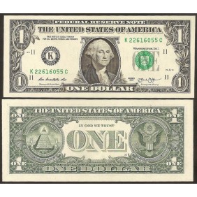 USA 1 Dollar 2013 Letter K