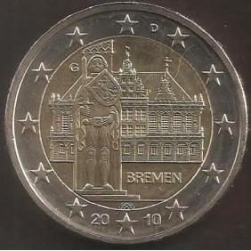 GERMANY 2 Euro 2010 G Bremen