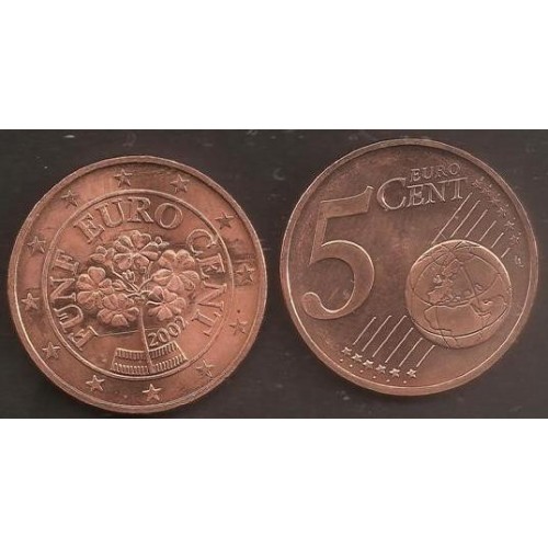 AUSTRIA 5 Euro Cent 2002