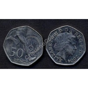 GREAT BRITAIN 50 Pence 2004...