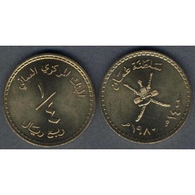 OMAN 1/4 Omani Rial 1980