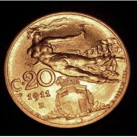 20 Centesimi 1911 donna...