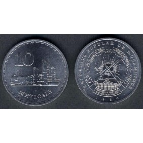 MOZAMBIQUE 10 Meticais 1986