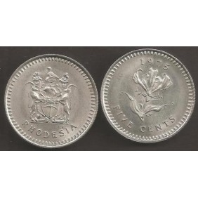 RHODESIA 5 Cents 1975