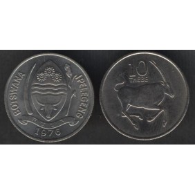 BOTSWANA 10 Thebe 1976 FAO