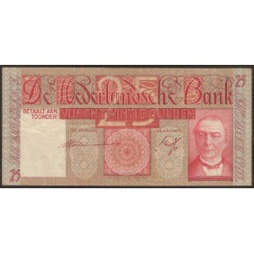 NETHERLANDS 25 Gulden 1938
