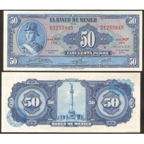 MEXICO 50 Pesos 1972 Serie BQP