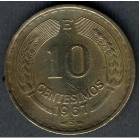 CHILE 10 Centesimos 1967