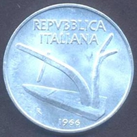10 LIRE 1966