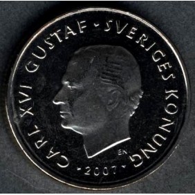 SWEDEN 1 Krona 2007