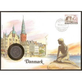 NUMISBRIEF Denmark 1 Krone...