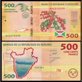 BURUNDI 500 Francs 2015