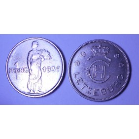 LUXEMBOURG 1 Franc 1939...