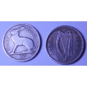 IRELAND 3 Pence 1948