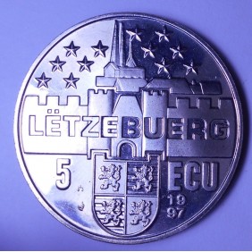 LUXEMBOURG 5 Ecu 1997...