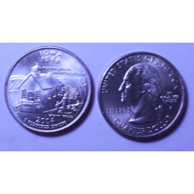 USA 1/4 Dollar 2004 P Iowa