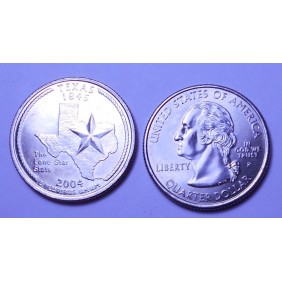 USA 1/4 Dollar 2004 P Texas