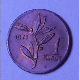 TURKEY 1 Kurus 1971