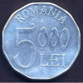 ROMANIA 5000 Lei 2003