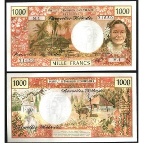 NEW HEBRIDES 1000 Francs 1980