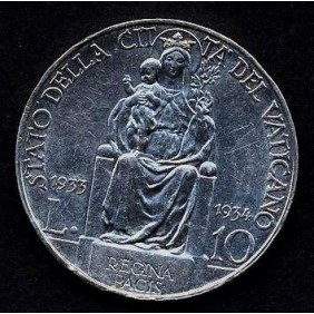 VATICANO Pio XI 10 LIRE AG...