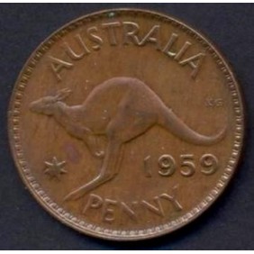 AUSTRALIA 1 Penny 1959 (m)