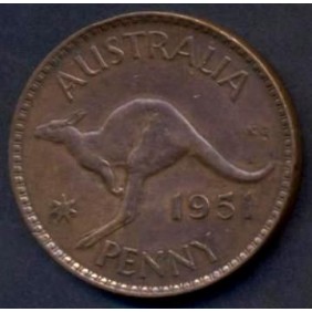 AUSTRALIA 1 Penny 1951 (m)